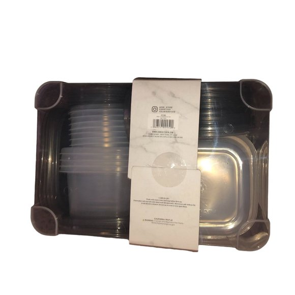 Core Multi-Used Food Storage Containers Variety Pack Gray Clear NEW 100 Pcs - Picture 16 of 16